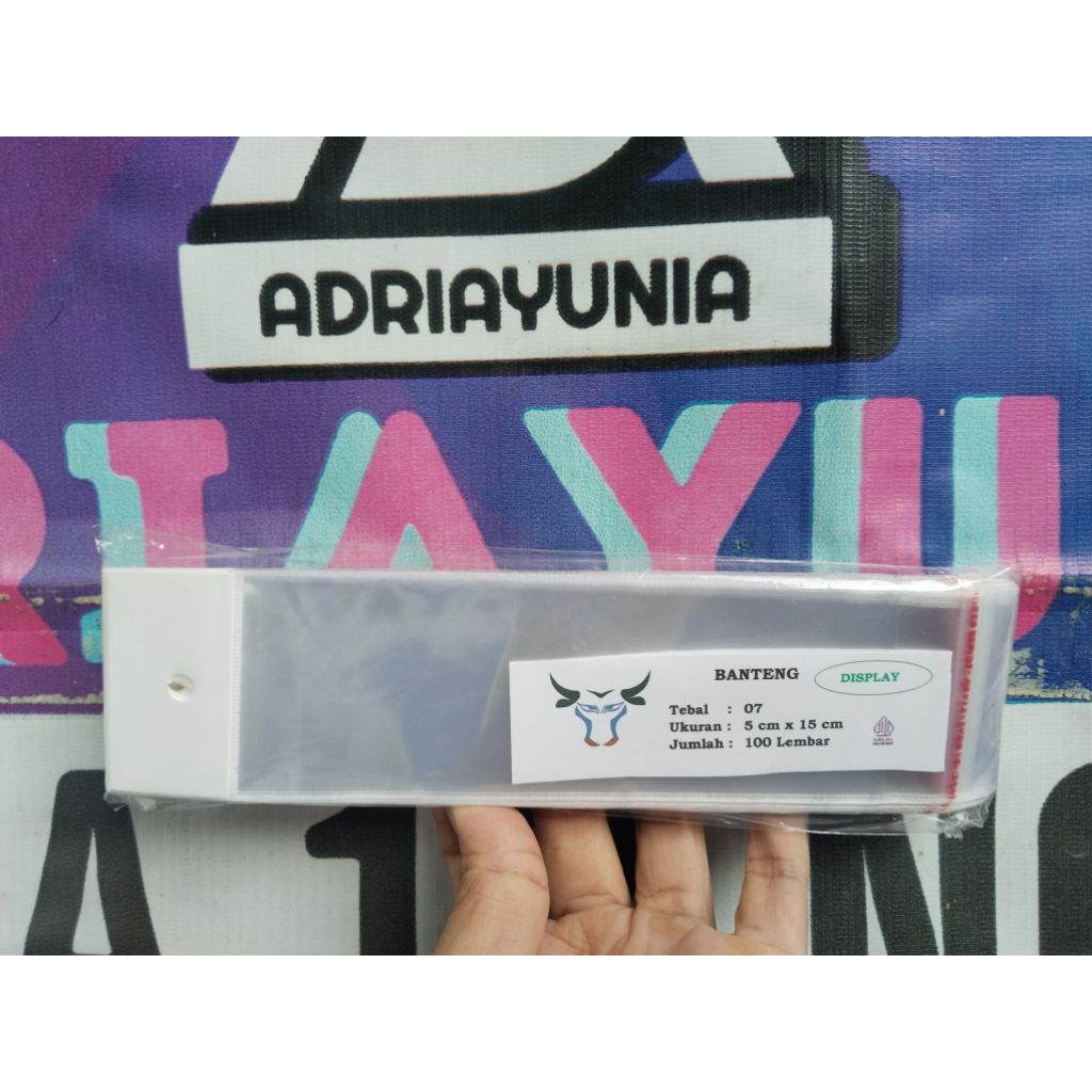 Plastik Opp 5x15 Display Souvenir - Plastik Opp 5 x 15 Perlis - Aksesoris - Plastik Opp 5x15 Sticker