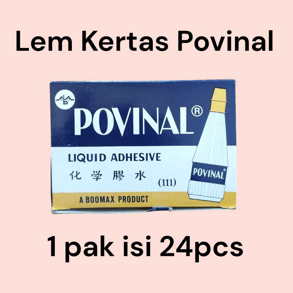 

Lem Povinal - Lem Kertas 1 Pak Isi 24 Buah