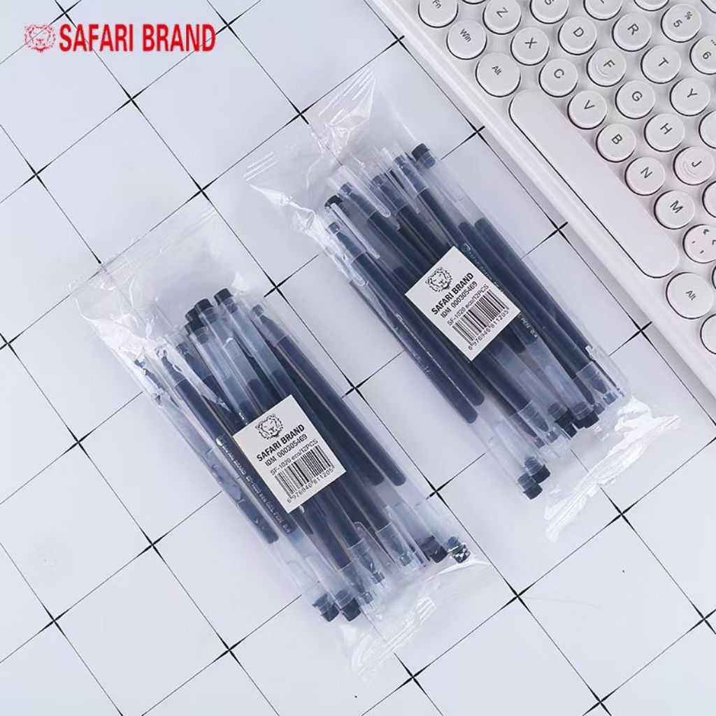 

1PACK (12PCS) BOLPEN / PULPEN GEL SAFARI ECO SEPERTI ZUIXUA 0.4 MM