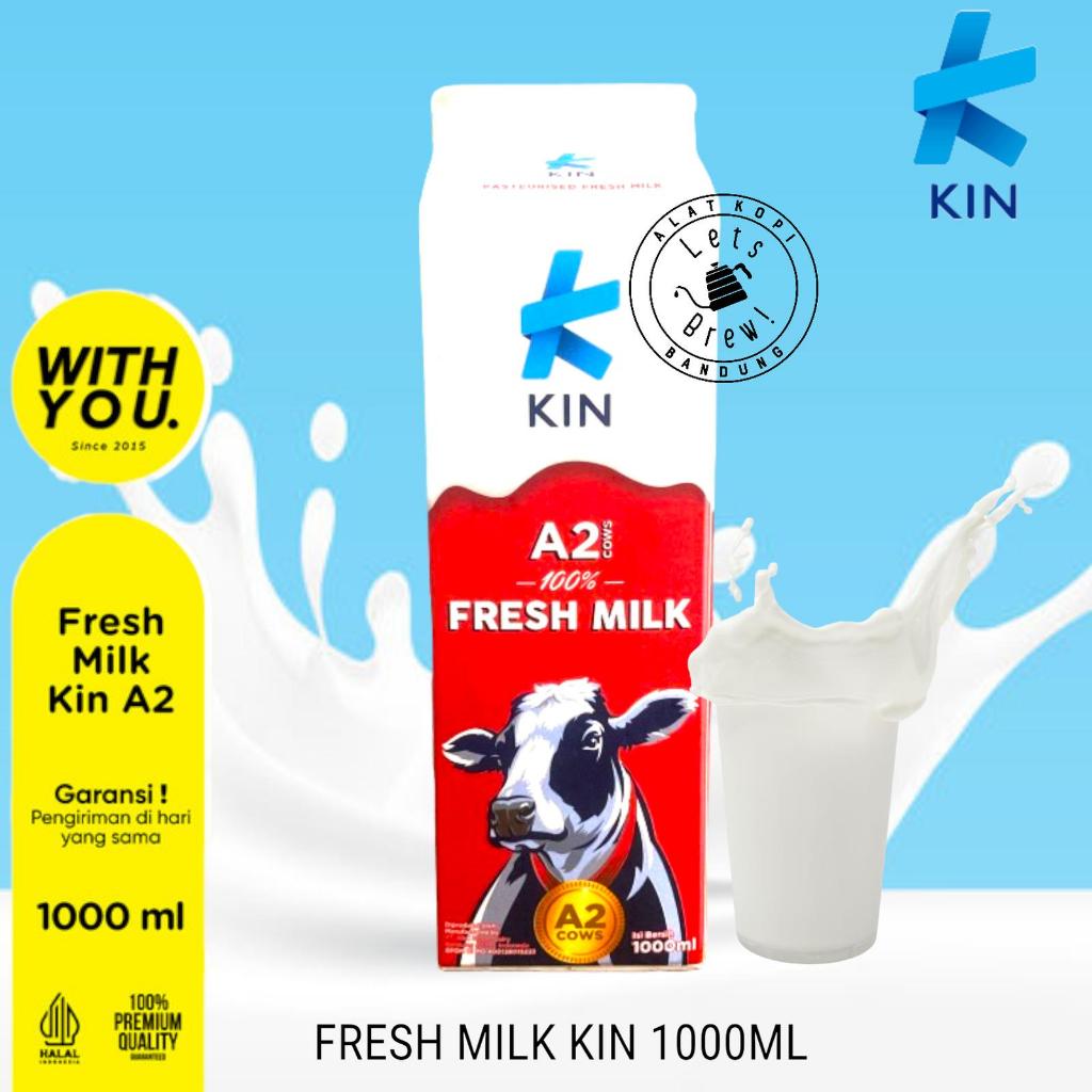 

Fresh Milk KIN Plain 1000ml dari susu sapi A1 aman bagi alergi
