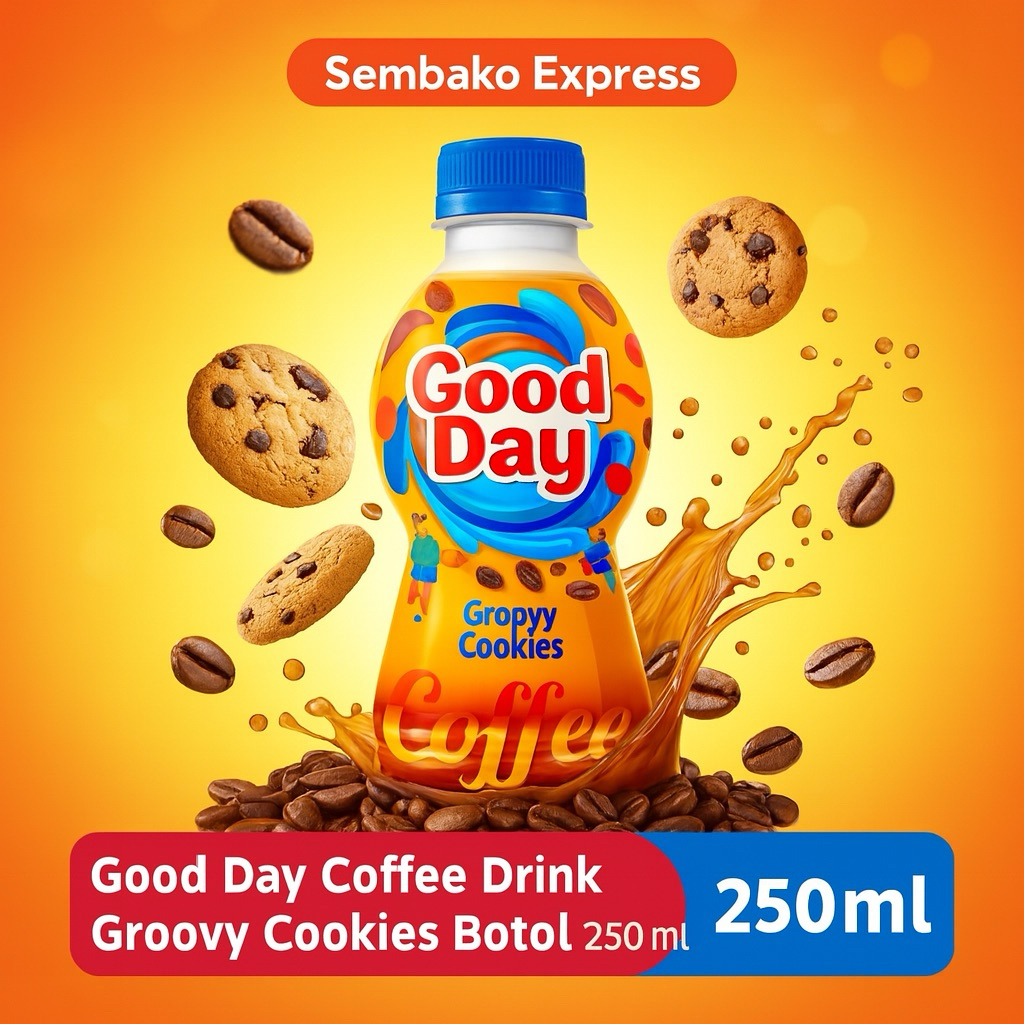 

Good Day Coffee Drink Groovy Cookies Botol 250 ml