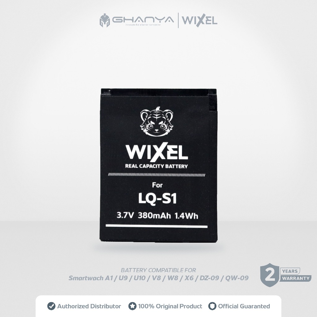 WIXEL Baterai LQ-S1 for Smart Watch DZ09 U9 U10 A1 W8 X6 M26 DZ10 DZ11 V8 Mito 555 Batre Batrai Batt