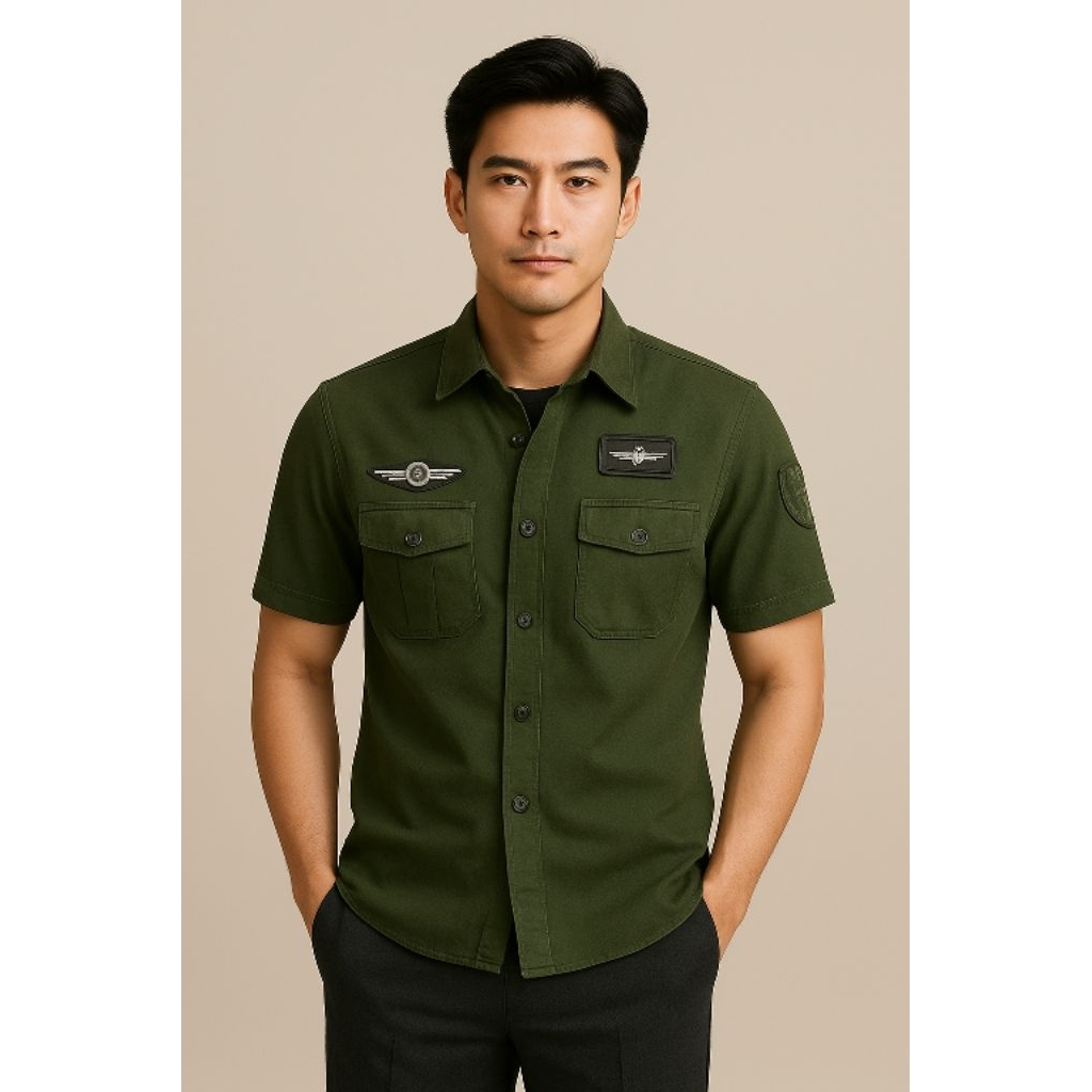 kemeja tactical pria army/kemeja tactical pria/kemeja lengan pendek pria/kemeja tactical army