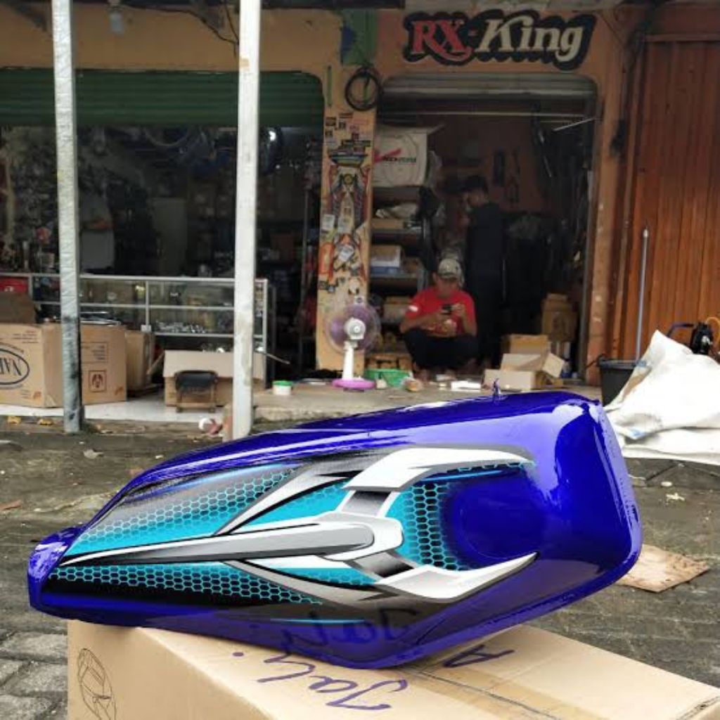 TANGKI BENSIN RX KING 2007 BIRU KW Super