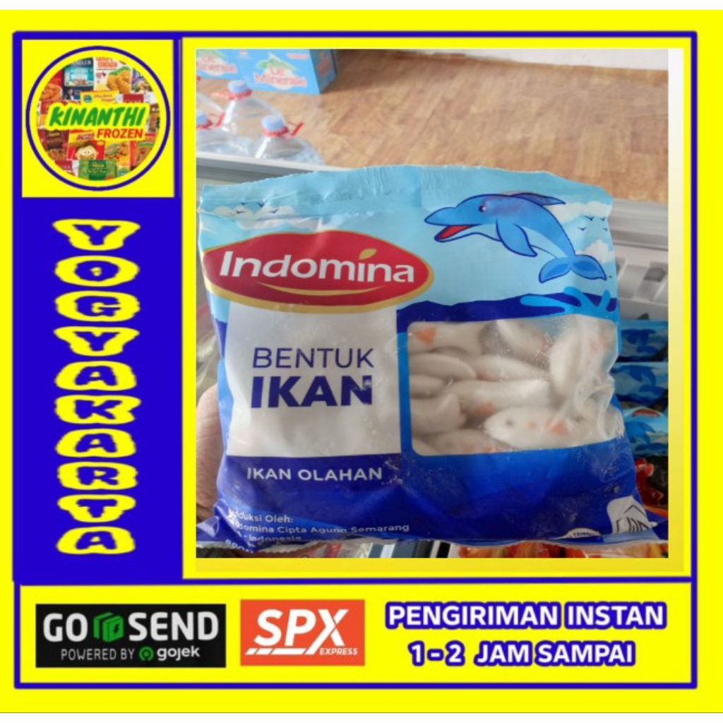 

Indomina Bentuk ikan 500 gr, Jogja Frozen