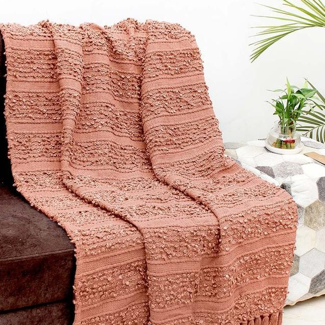 125X150 Cm Selimut Throw Grein - Pink Informa