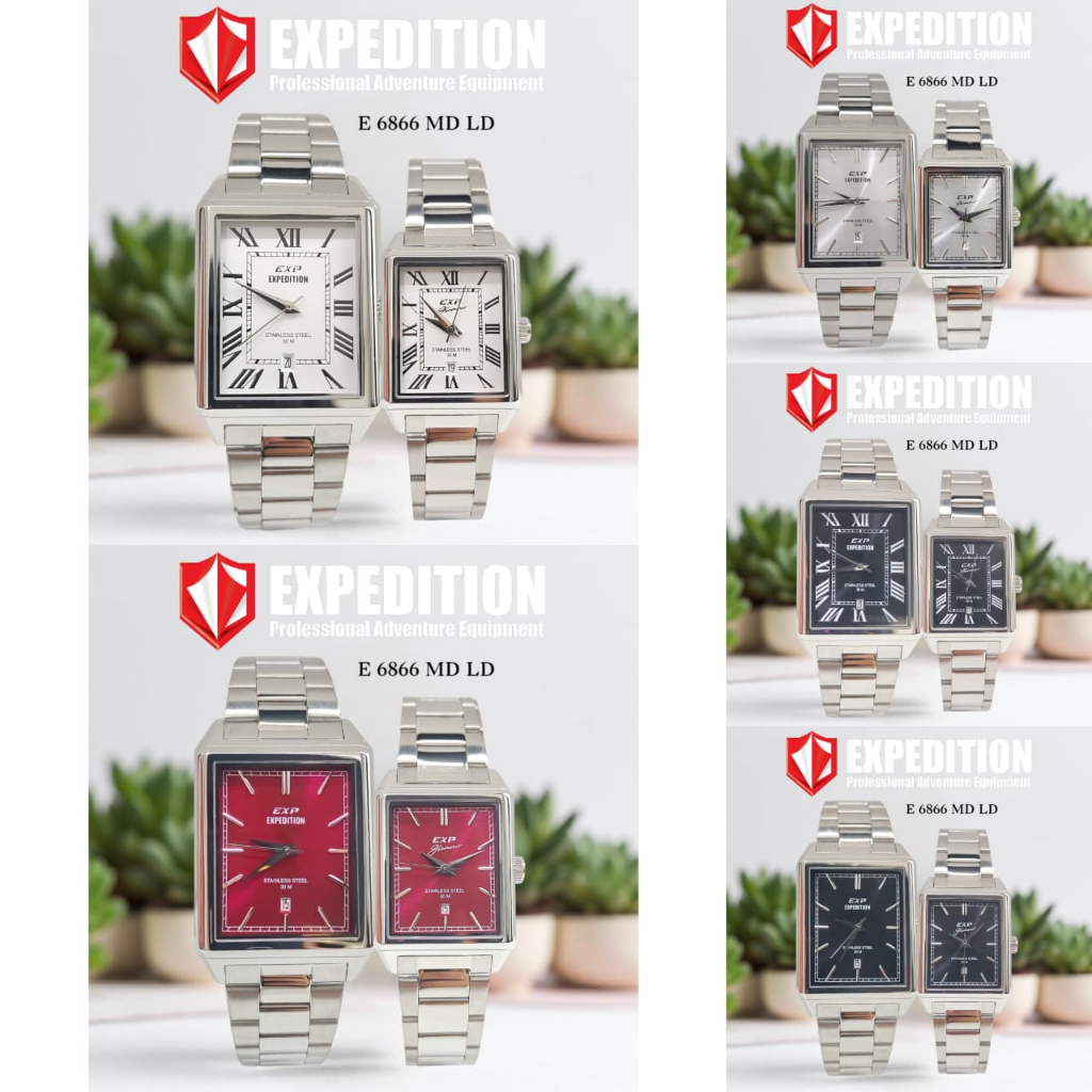 Jam Couple EXPEDITION E6866 E 68667 Original Garansi Resmi EXPEDITION