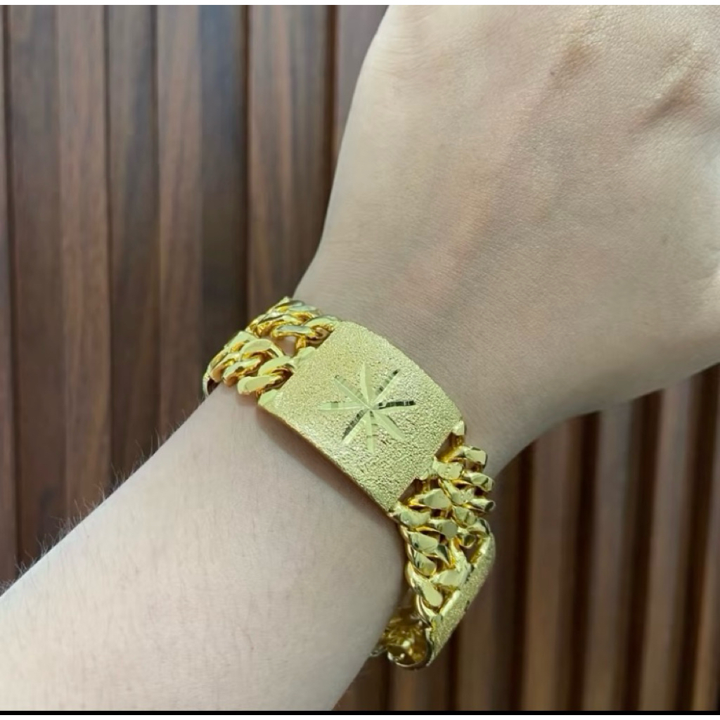 Gelang plat lipan susun lebar 2 cm