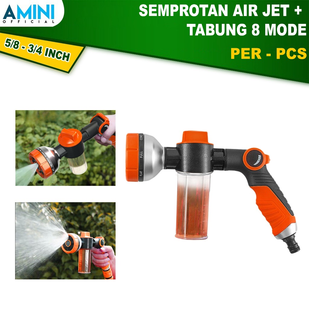 AMINI Semprotan Air Cuci Motor Cuci Mobil Semprotan Air Dispenser Sabun Nozzle Sprayer Salju Cuci Mo