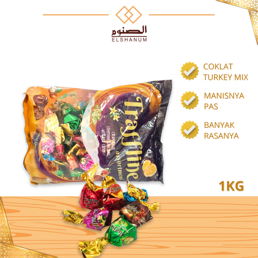 

Coklat Turkey Traffline 1kg / Coklat Arab / Coklat Traffline / Chocolate Turkey 1kg