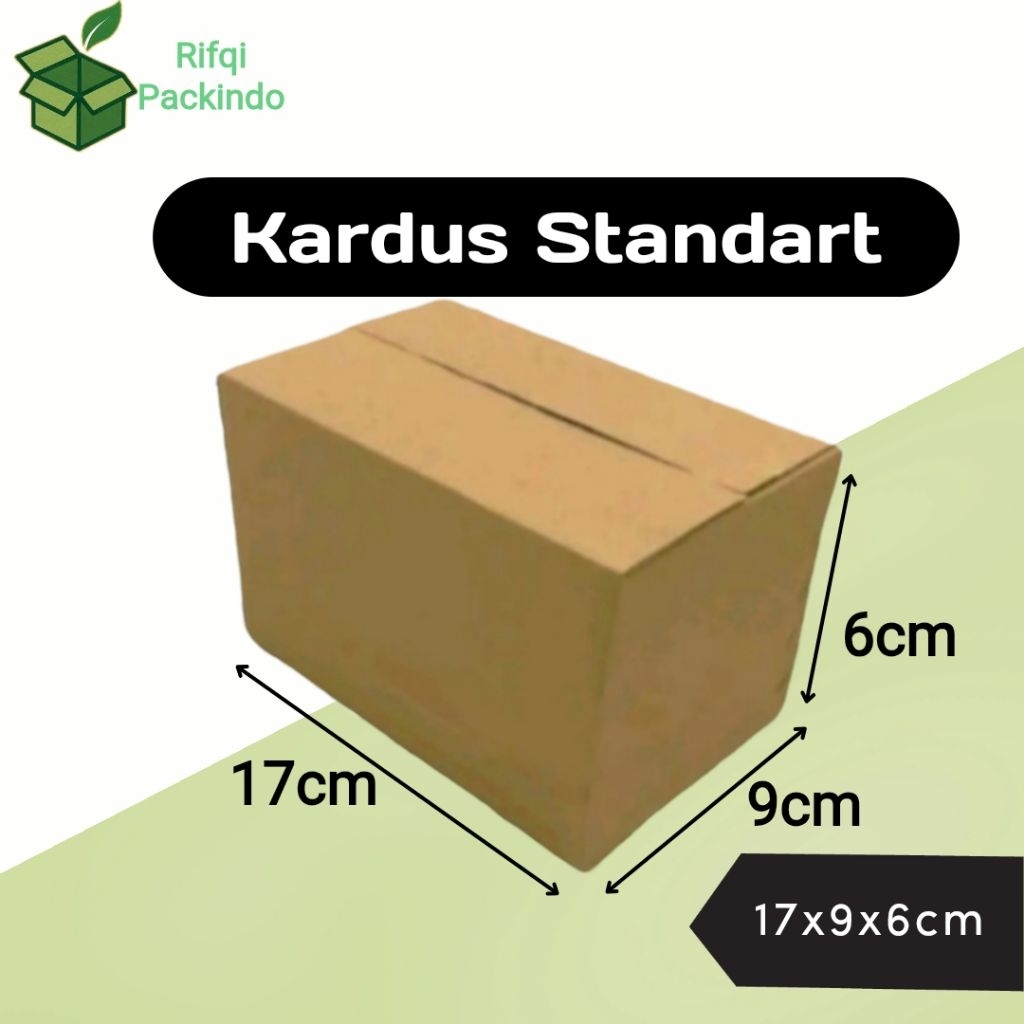 

Kardus Standart Polos Ukuran 17x9x6cm / Dus Standart / Box Standart / Kotak Standart / Karton