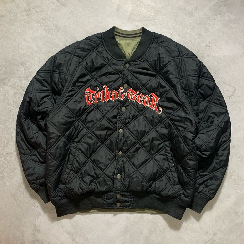 Vintage Tribal Gear Reversible Bomber Jacket
