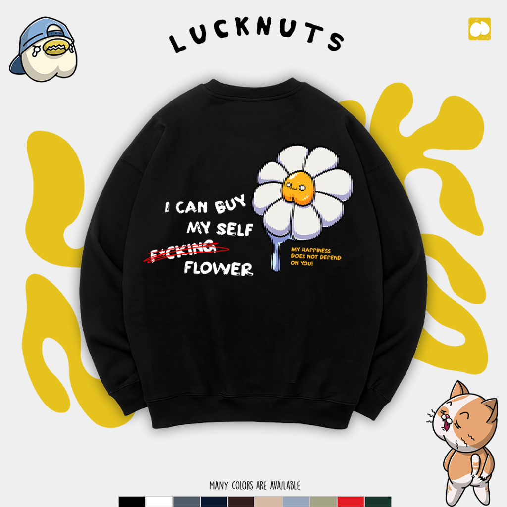 Lucknuts Crewneck SELF LOVE FLOWER