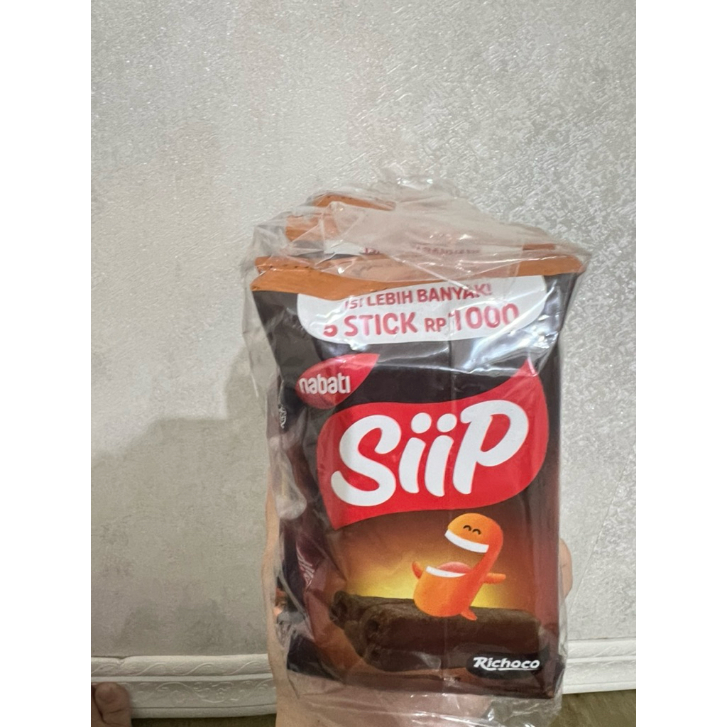 

Siip rasa cokelat 1 pack isi 10 bungkus
