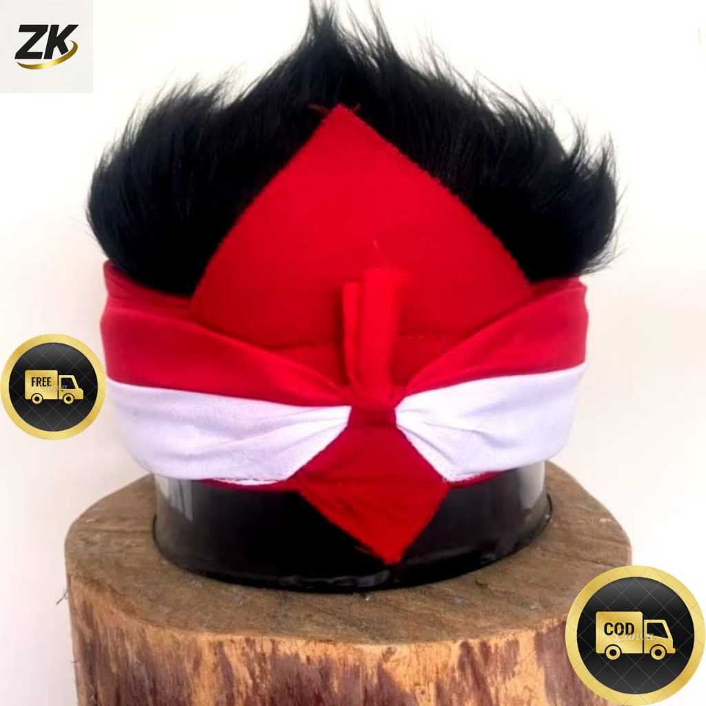 Ikeut Sunda Rambut Viral Merah Putih Udeng Bali