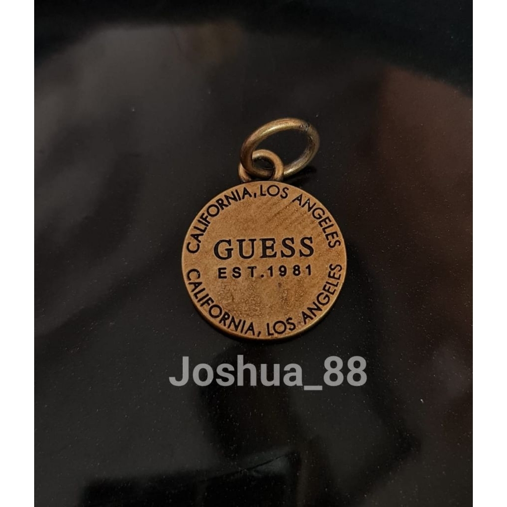 Liontin Titanium Gues5 Cooper Custom Ukir Bisa Request Gambar Nama Logo Sendiri