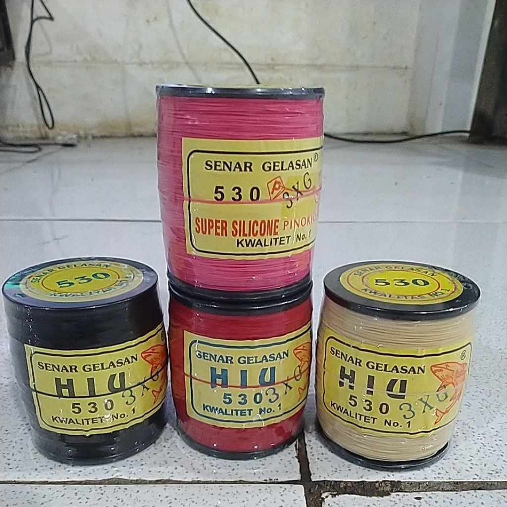 Benang Layangan Hiu 530 Original 3x – Gelasan Super Tajam & Kuat