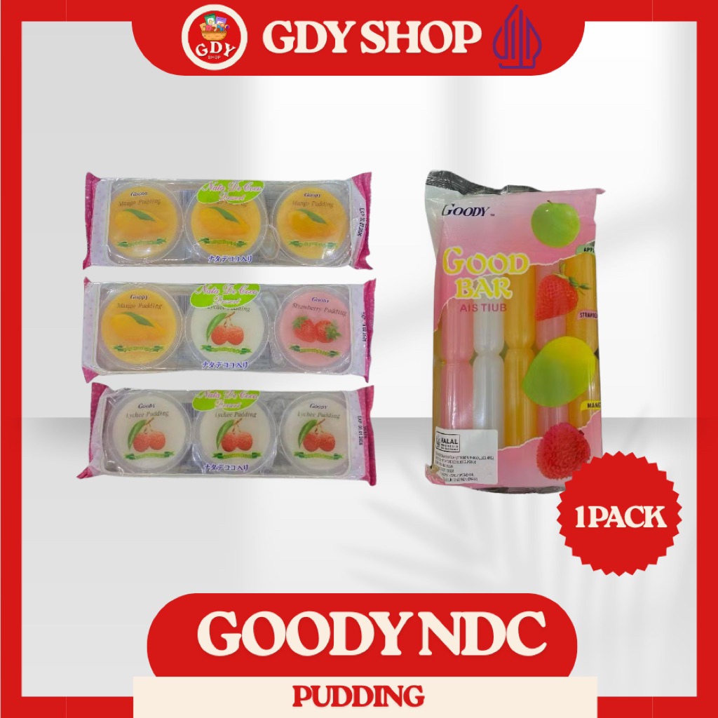 

GOODY NDC | Lychee Pudding | Manggoe Pudding | MIX | GOOD BAR PUDDING JELLY 45MLX10`S