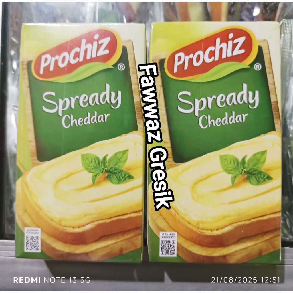 

Keju PROCHiZ SPREADY Cheddar 160 Gram / Spready Prochiz Cheddar KEJU OLES 160GR