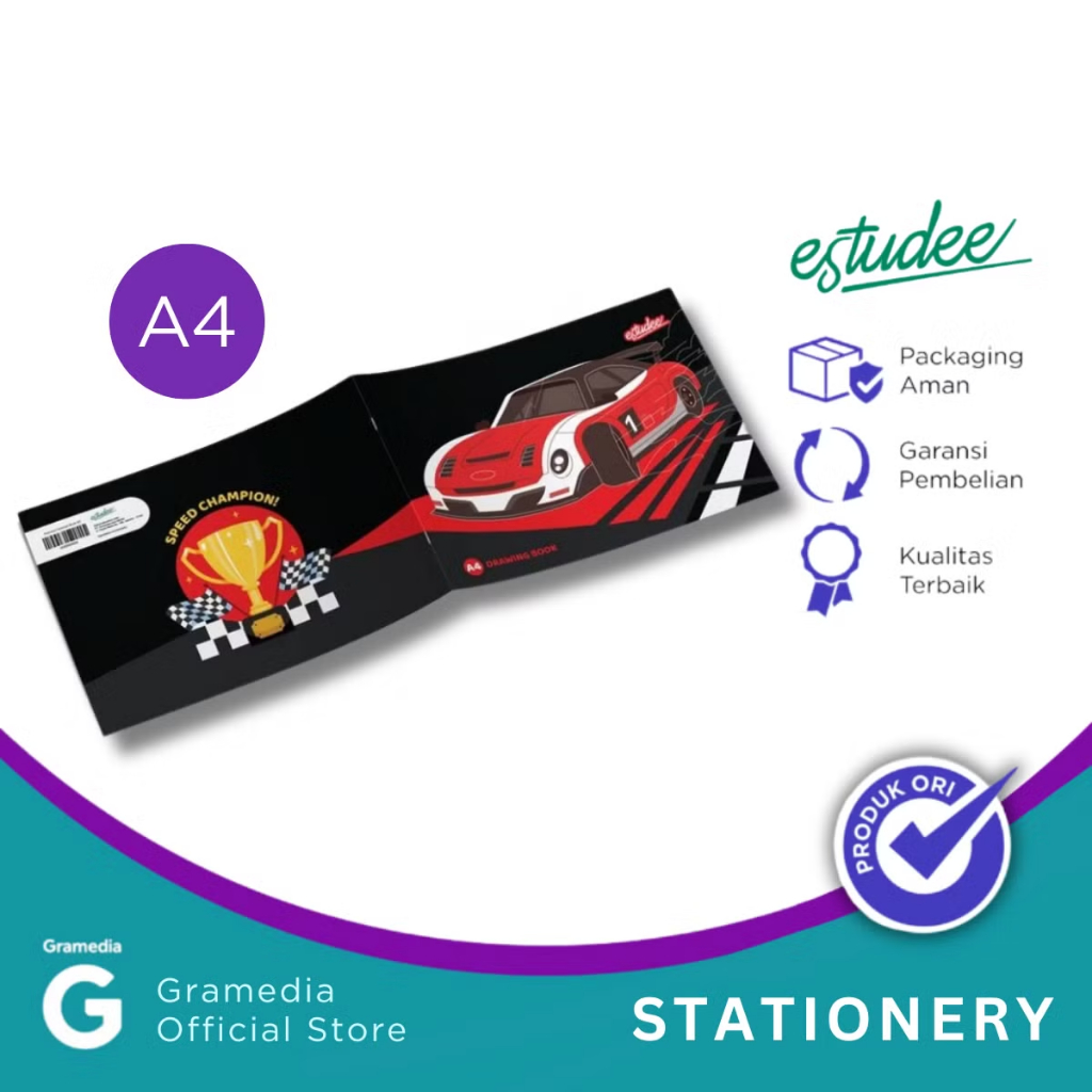 

Gramedia Tunjungan :Estudee Drawing Book A4 K Racing Car