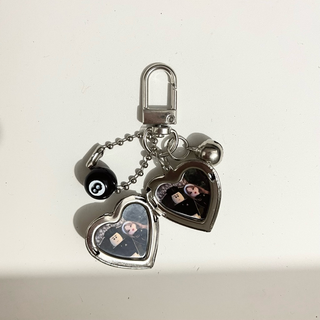 keychain love locket custom foto