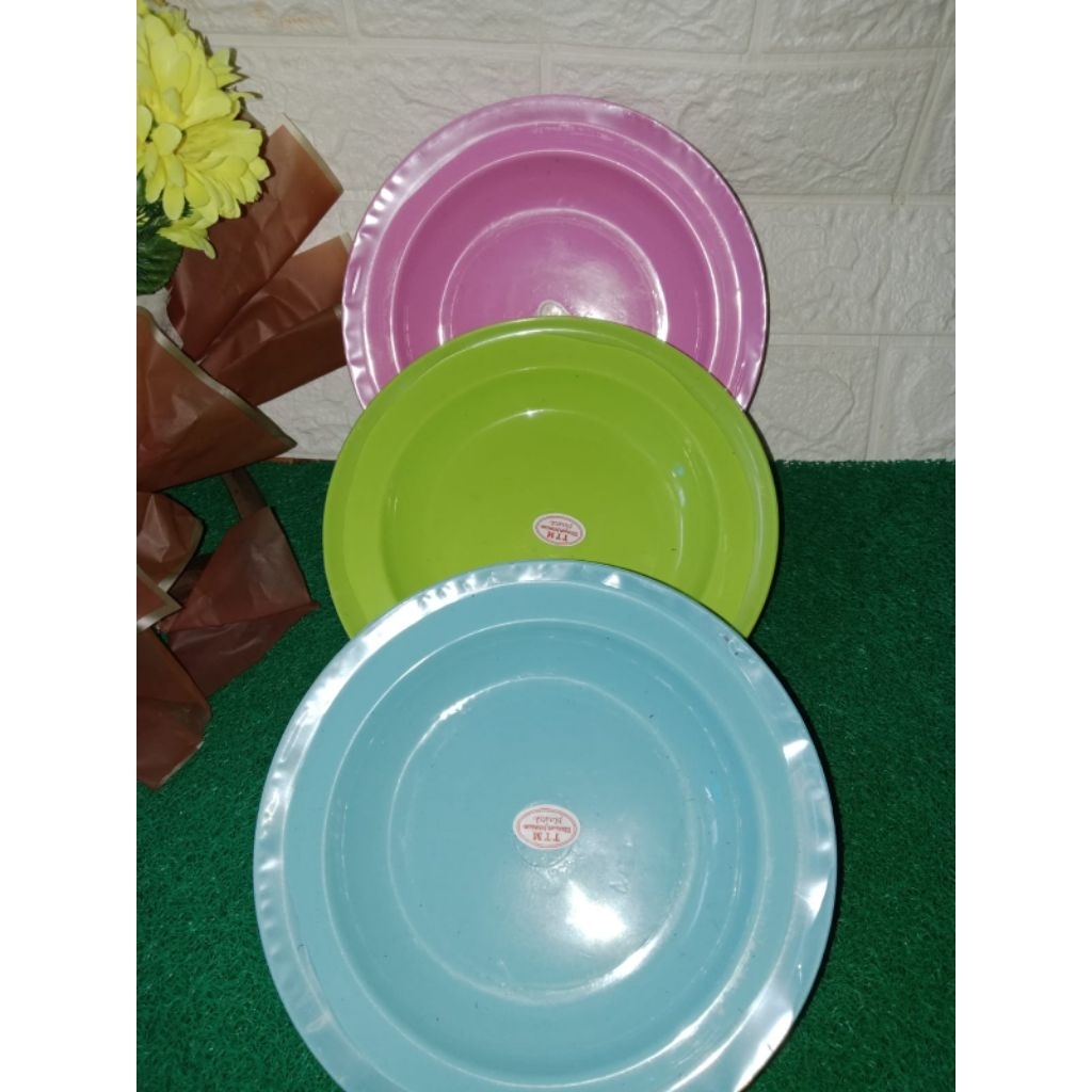 Piring Plastik 09 Pastel/Piring Makan Plastik Besar