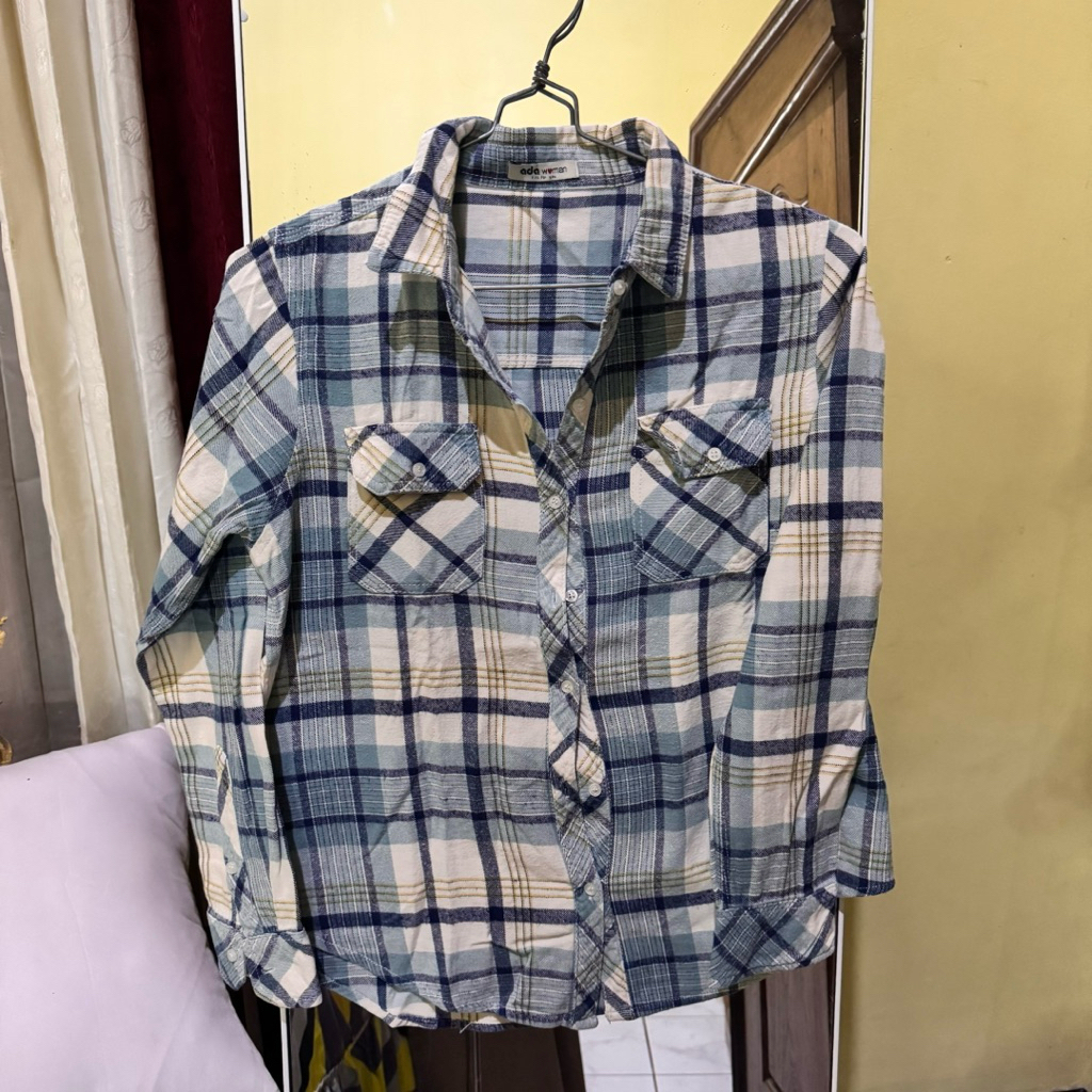 ADA Fashion woman flannel shirt allsize preloved