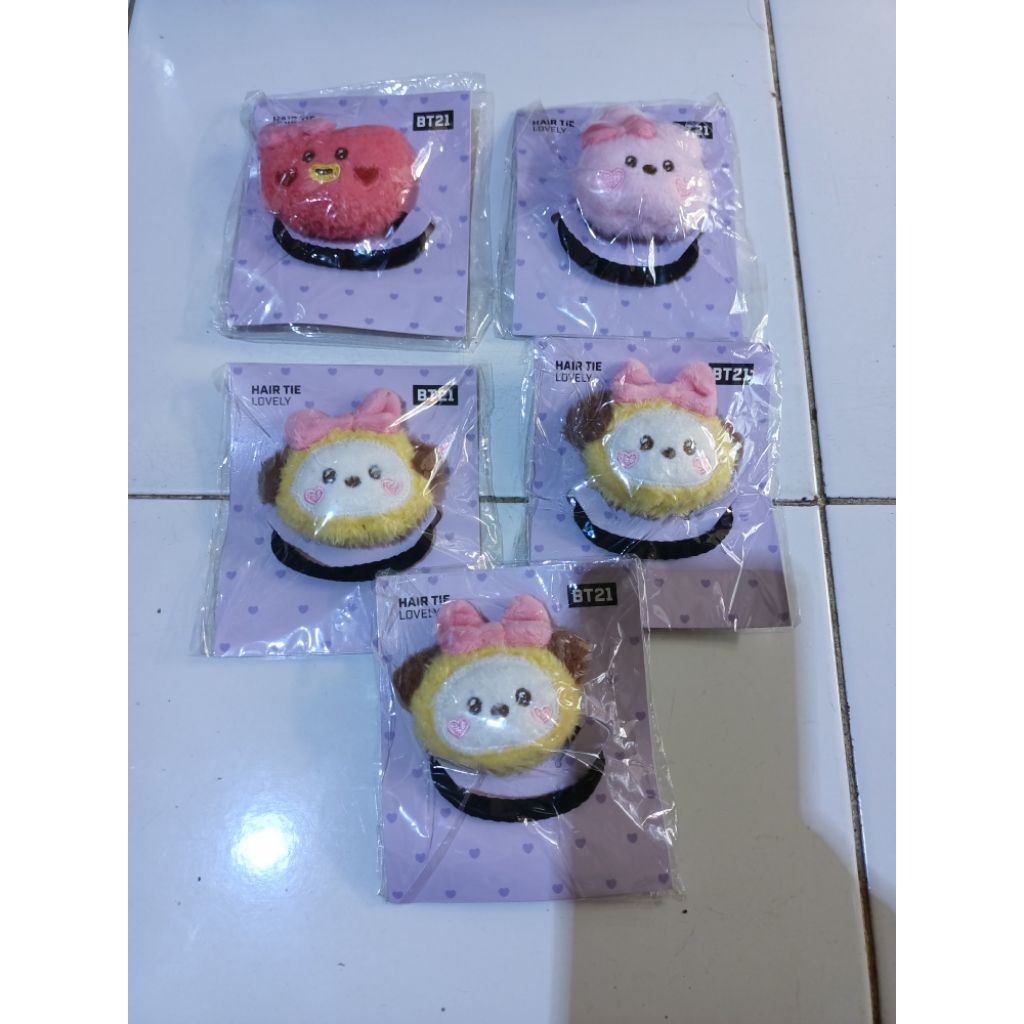 [Readystock] Official BT21 Monopoly Hair Tie Chimmy Tata Cooky