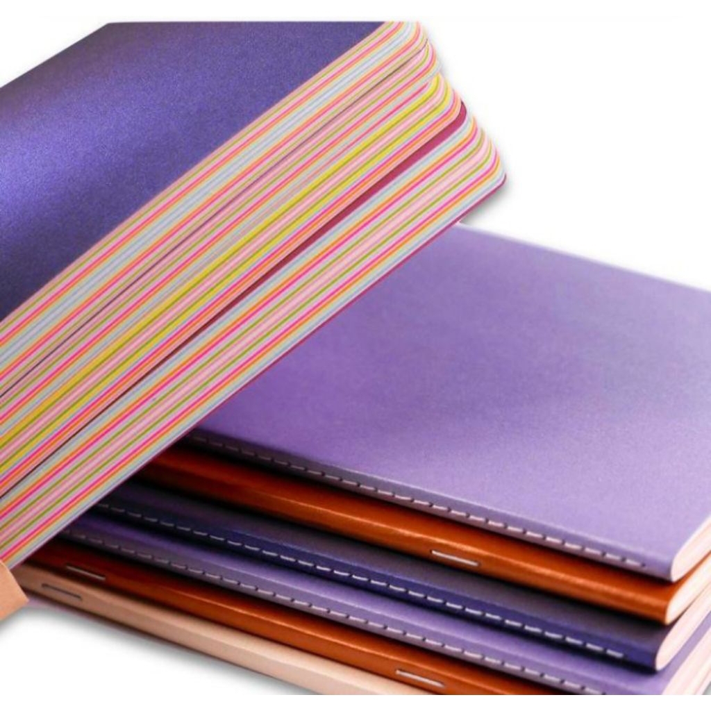 buku tulis | isi warna | pelangi | jasmin - JILID JAHIT, ISI POLOS