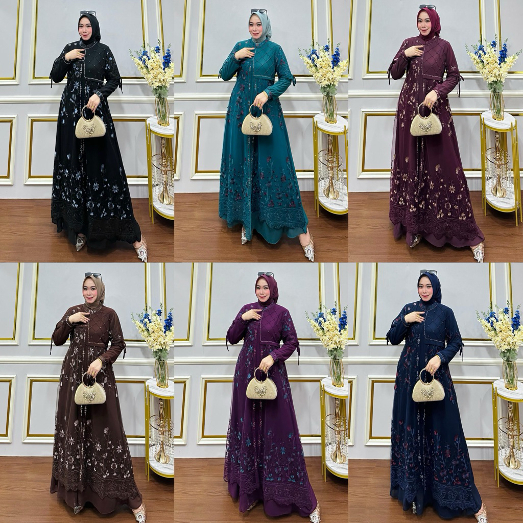 GAMIS TILE PAYET NAJWA DRESS ( real pict + original by ELKA )