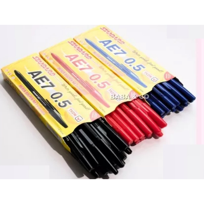 

PULPEN STANDARD AE7 0.5 PULPEN LUSINAN PULPEN STANDARD 1 BOX 12pcs