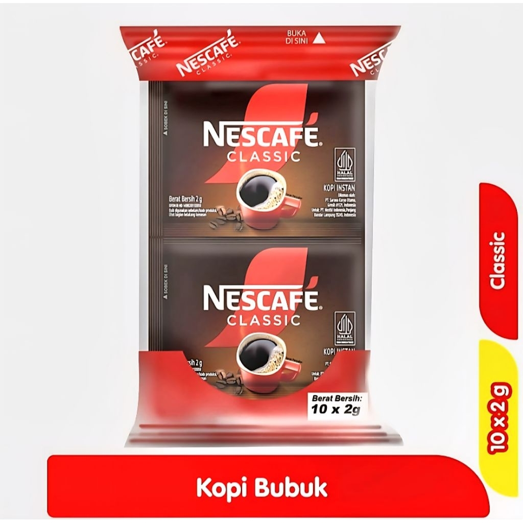 

NESCAFE KOPI KLASIK SACHET 10x2gr