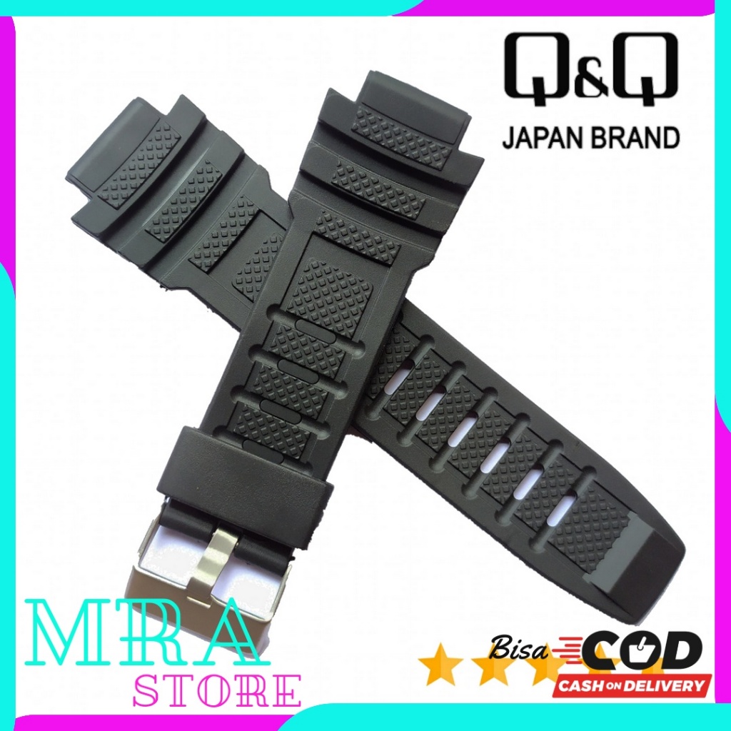 TALI JAM TANGAN QQ Q&Q SPORT M119 QnQ M-119 QQ M 119 HITAM