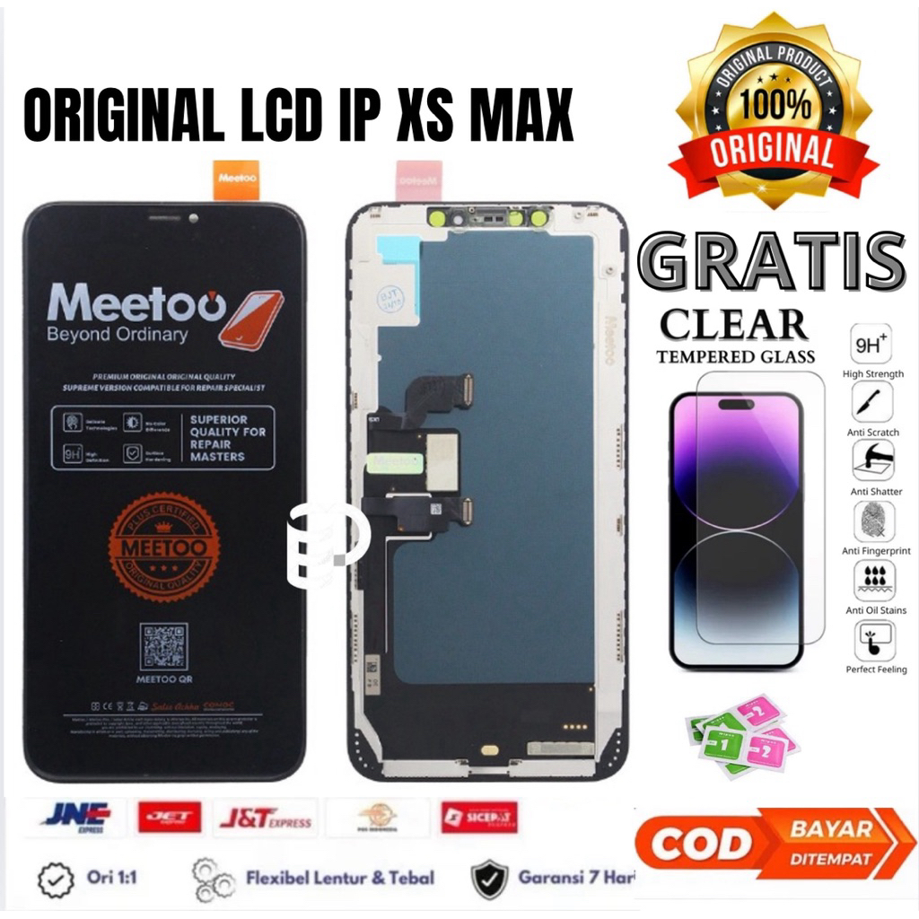 Lcd Original IP XS MAX Fullset Touchscreen Gratis Tempered Glass / Lcd IP XS Max