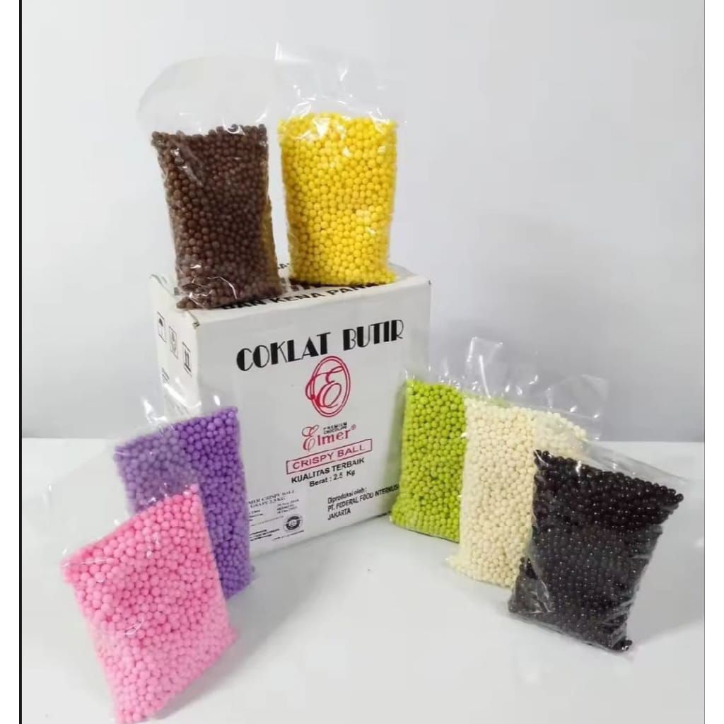 

ELMER CRISPY BALL/KRISPY BALL ELMER CAVIARS WHITE STRAWBERY REPACK EXP TERUPDATE