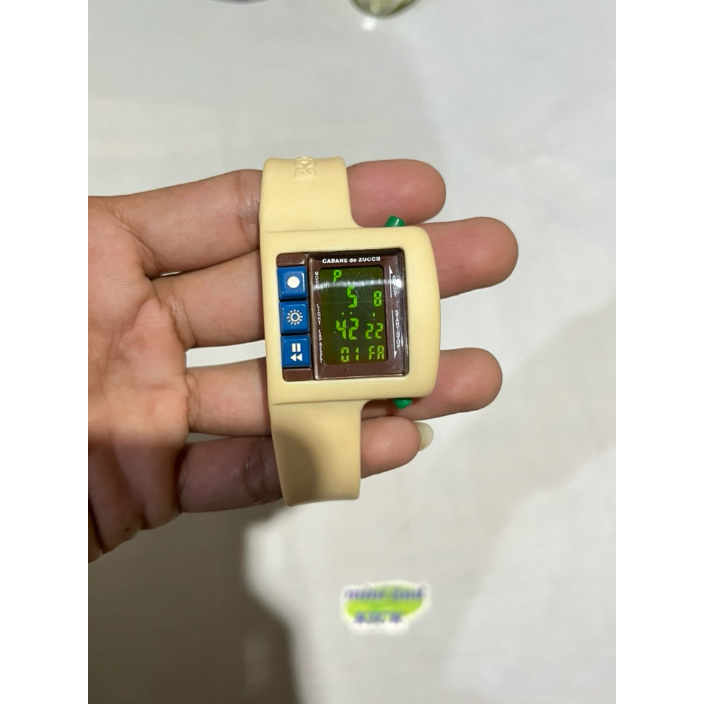 Rare Vtg CABANE de ZUCCA X ISSEY MIYAKI by SEIKO watch digital, not N*ke Triax, not Jam Oakley