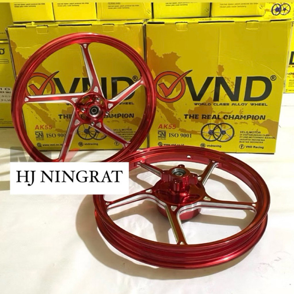 VELG VND AK 55 SUPRA 125 DD VELG VND AK 55 160x17 & 170x17 SUPRA 125 DD VND RACING ORIGINAL VELG AK 