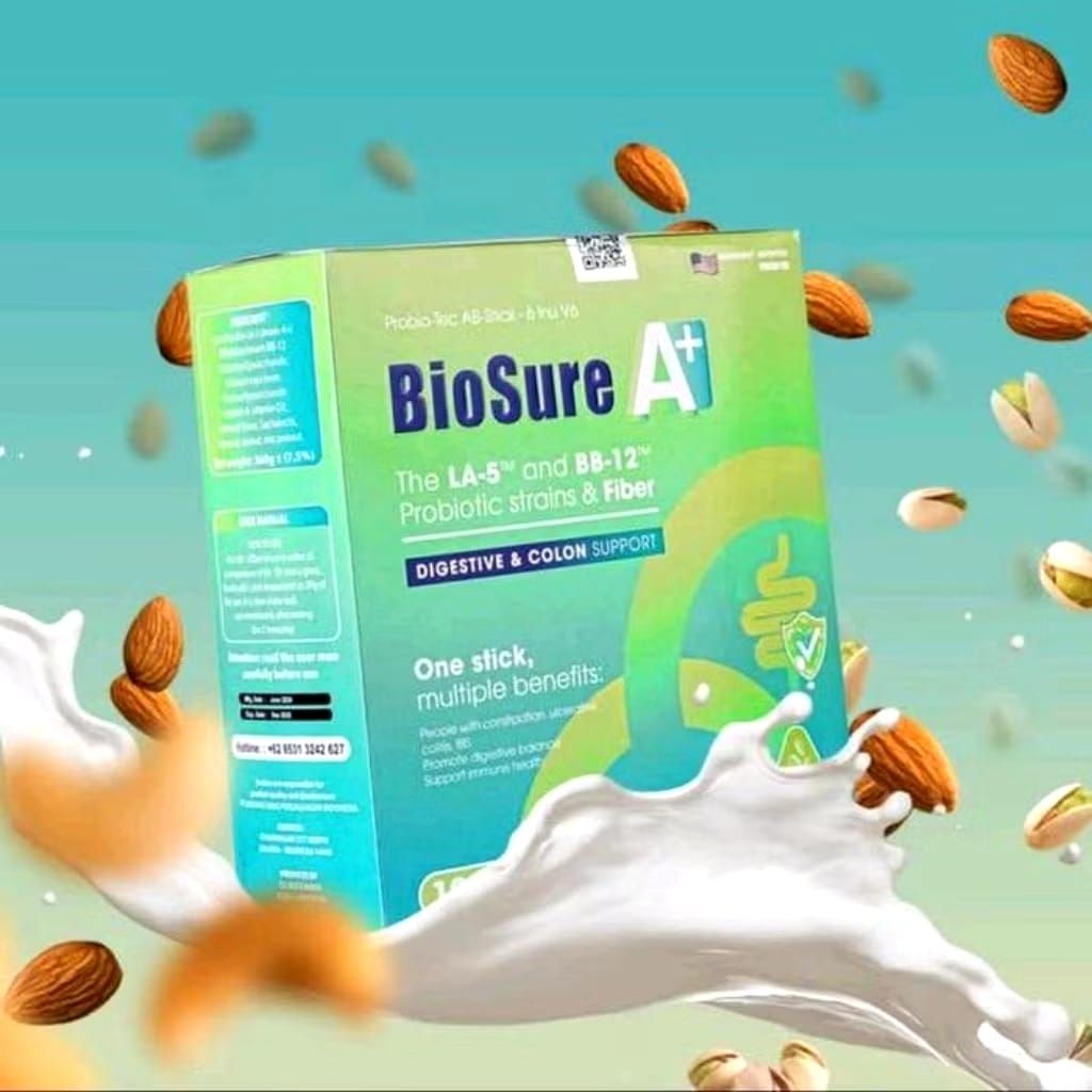 

BioSure A+ Susu Probiotik Untuk Kesehatan Pencernaan Isi 12 Sachet Original