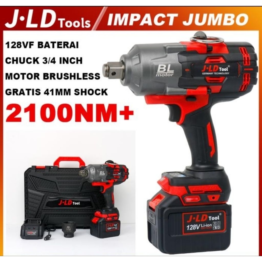 JLD Torsi Jumbo 2100NM kepala chuck 3/4 inch impact torsi besar untuk truck container seperti AP80PR