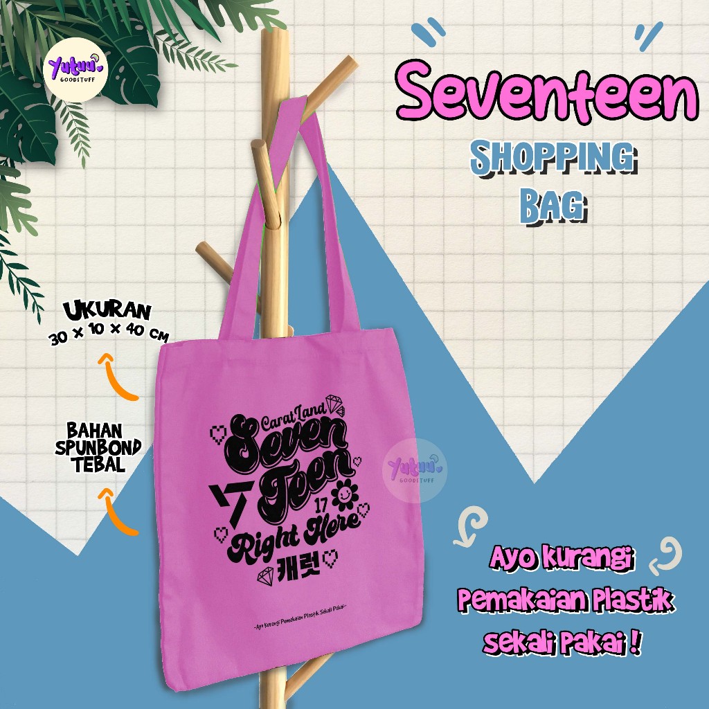 

Seventeen Goodie BAG / SHOPPING BAG /TAS BELANJA SEBONG SHOPPING BAG ( uk 30 x 40 cm ) SPUNBOND