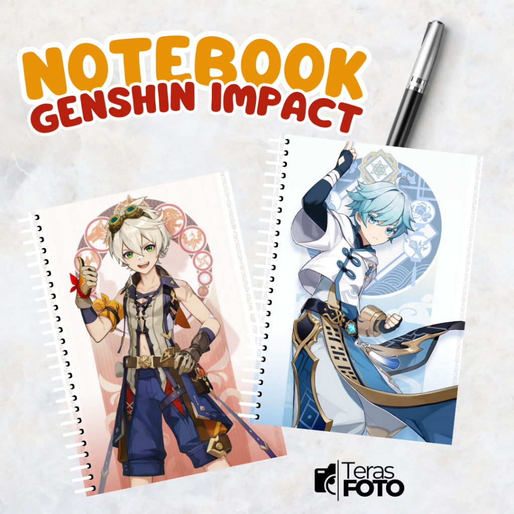 

Notebook Ukuran A5 Spiral Genshin Impact