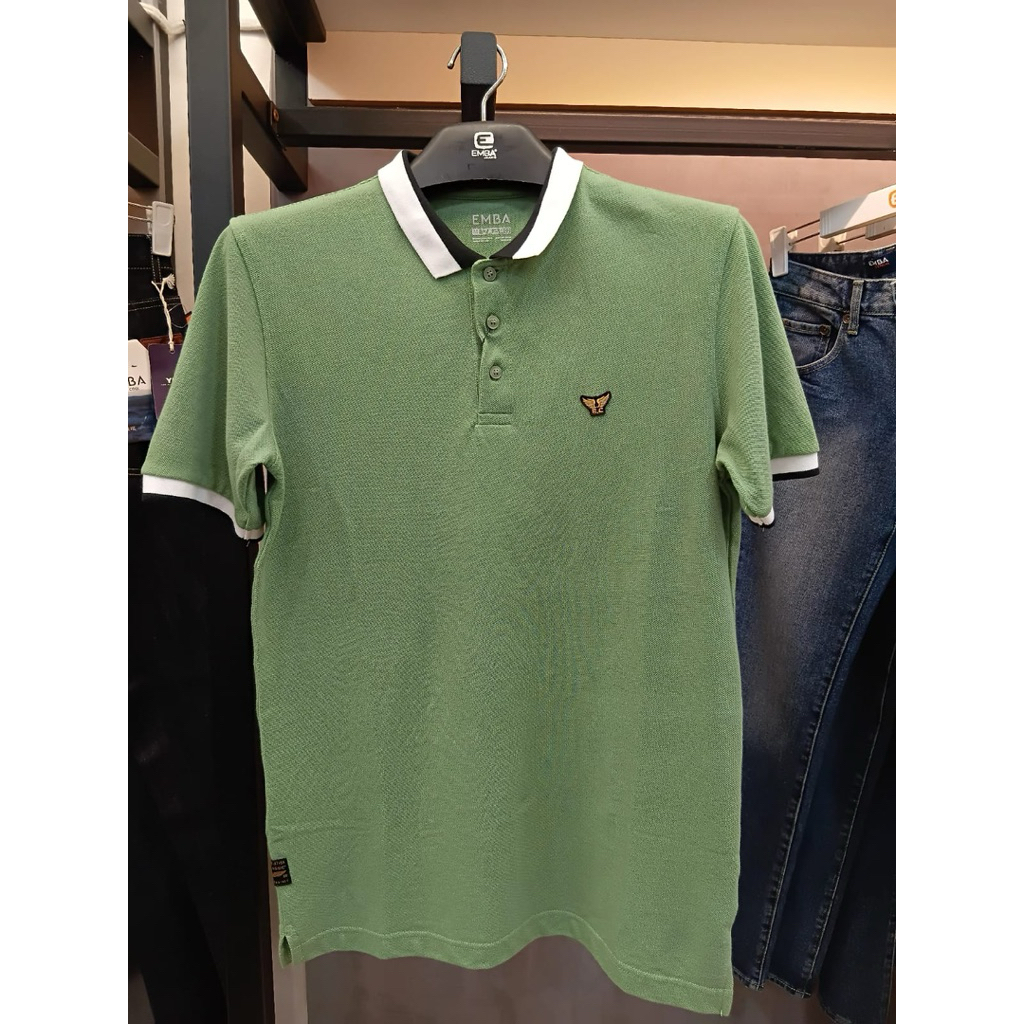 kaos polo dewasa original merk emba classic