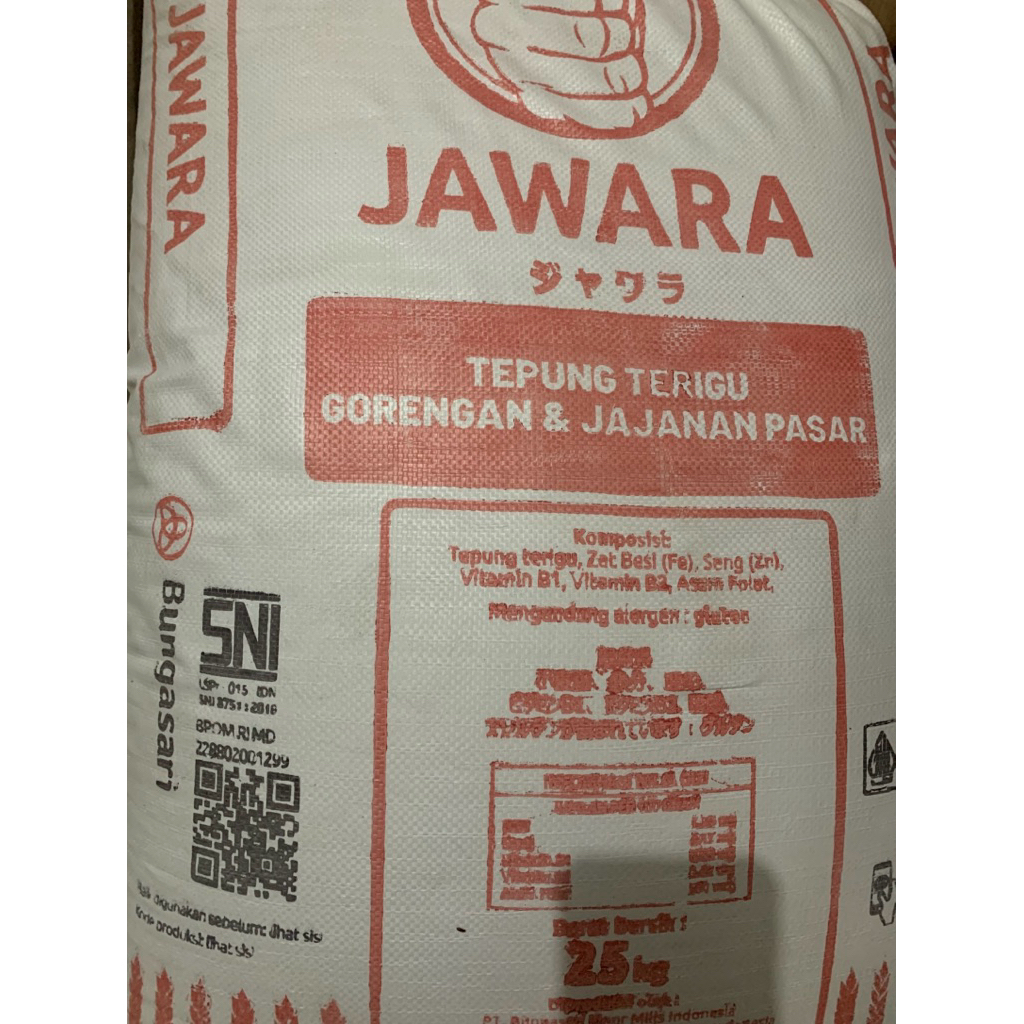 

Tepung Terigu Curah 25 kg Jawara