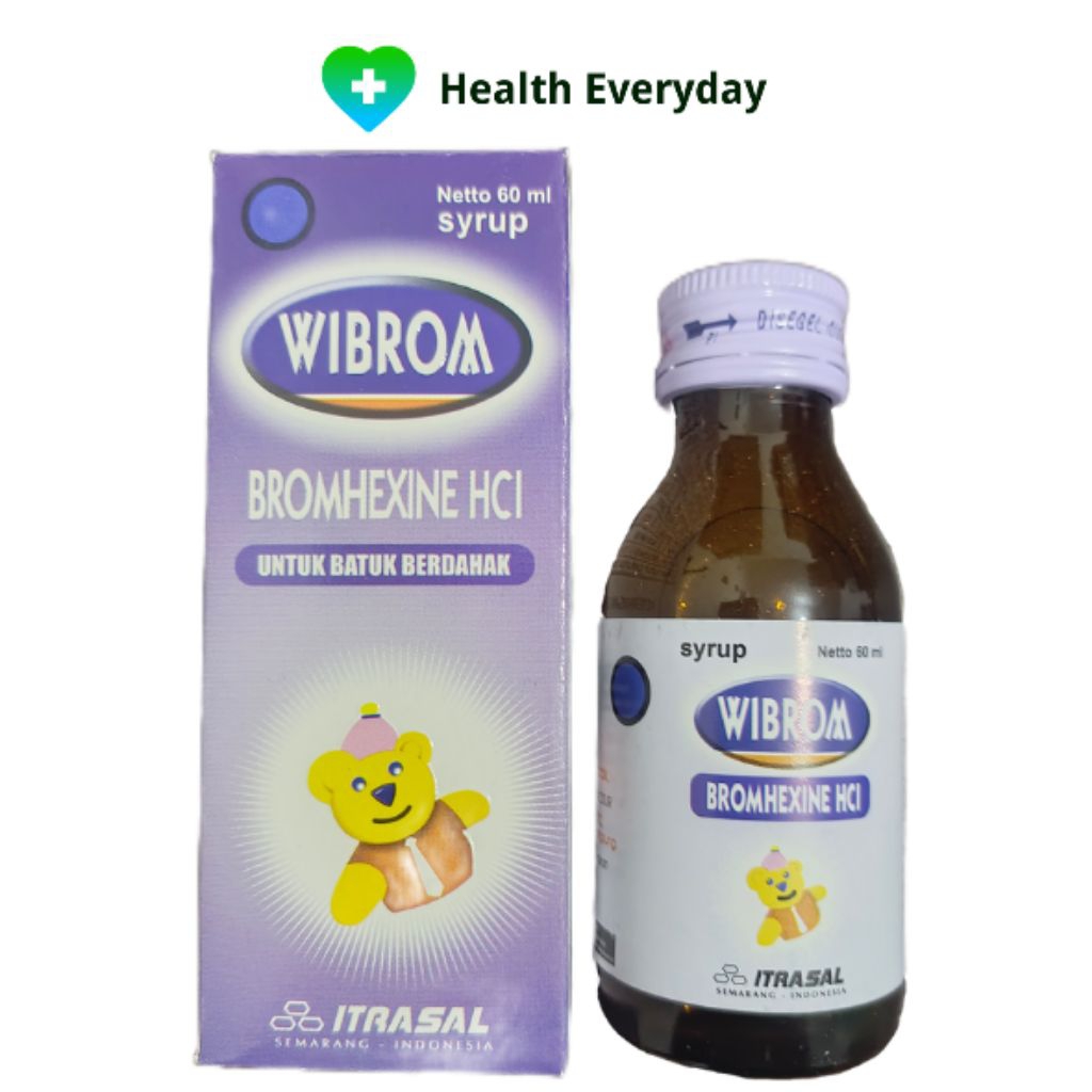 WIBROM Sirup - Bromhexine HCL 4mg/5ml isi 60ml/Botol