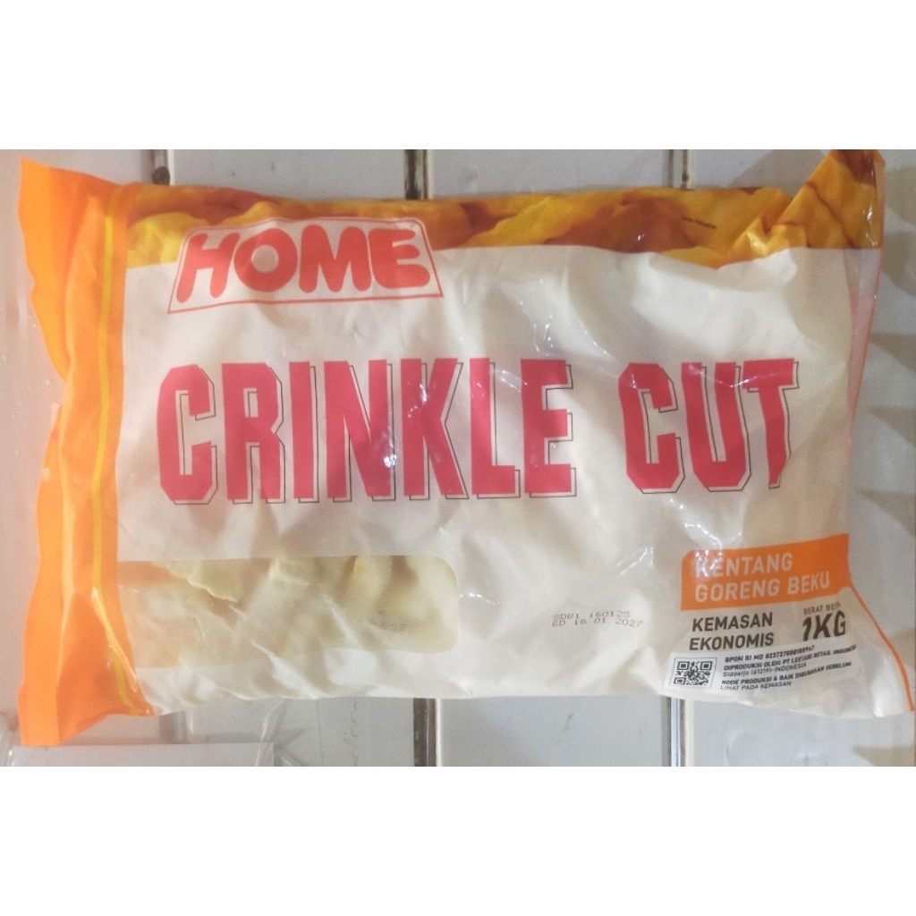 

Home Crincle Cut 1Kg / Kentang Goreng Crincle Cut 1Kg