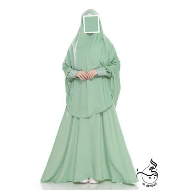 Princess Ameera Set by al arabian butik Original 100% Premium Setelan Gamis French Khimar Niqob Dres