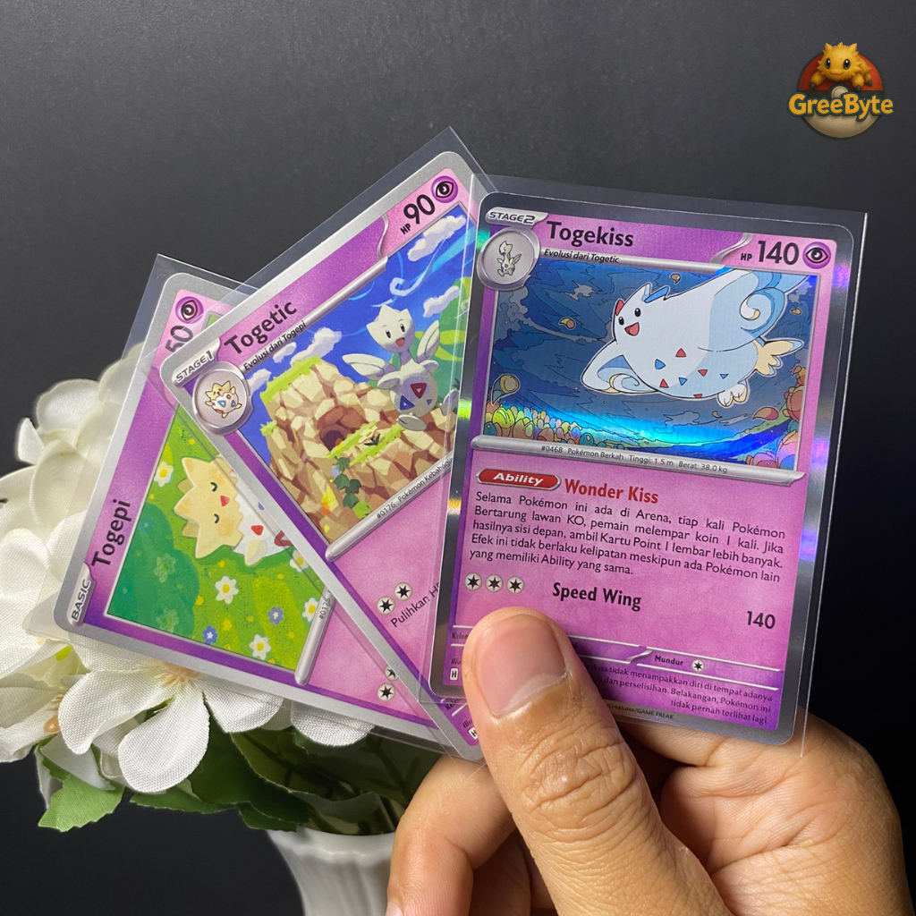 Kartu Pokemon Togepi, Togetic, Togekiss - Pokemon TCG Indonesia
