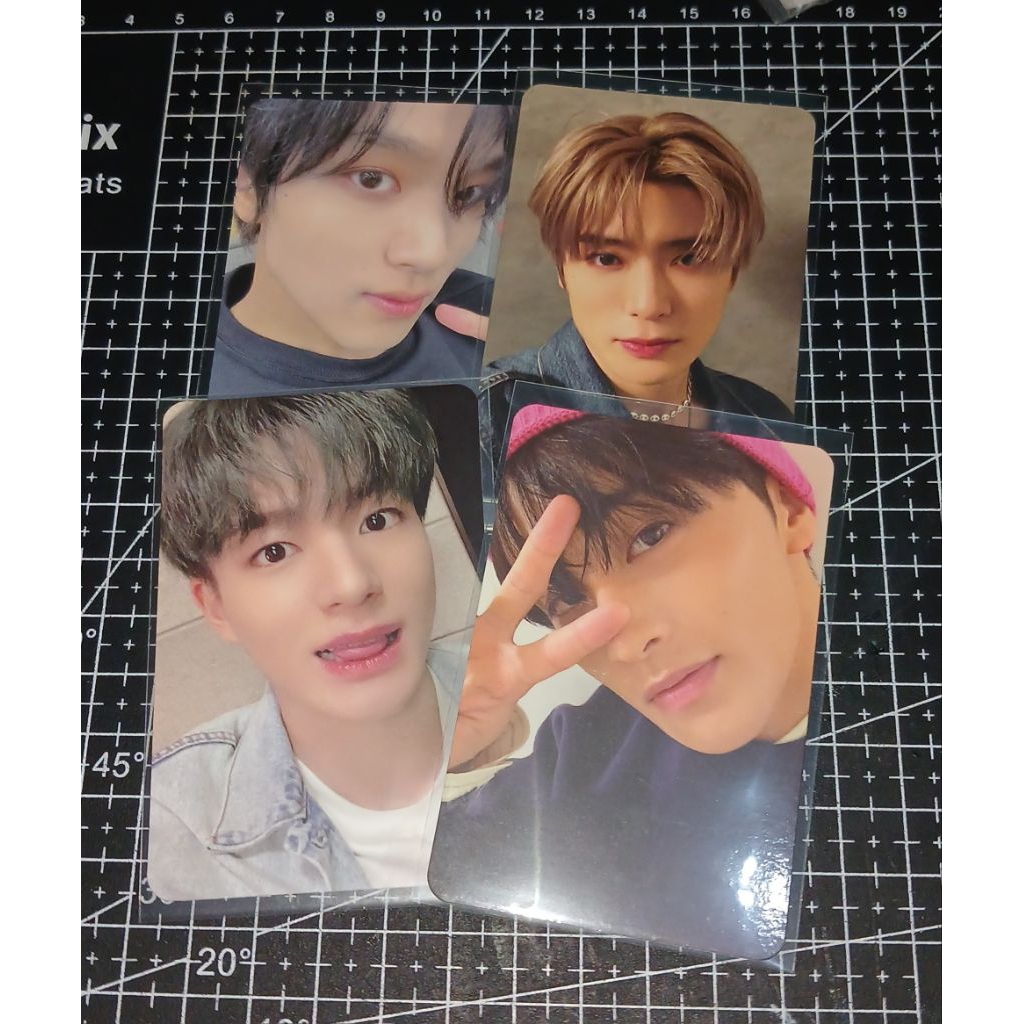 photocard official nct - photocard haechan candy - photocard mark lee - photocard jeno melet - photo