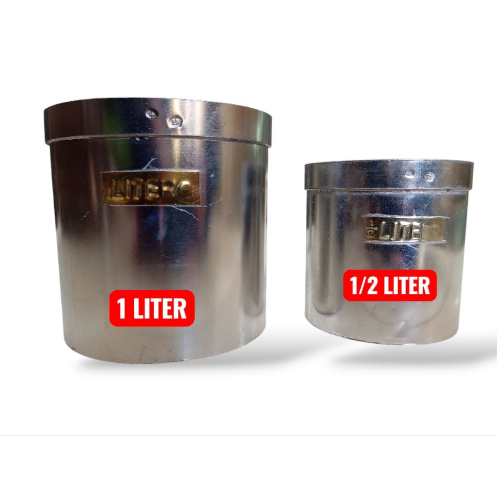 LITER BERAS 1 liter dan 1/2 liter alat ukur takaran