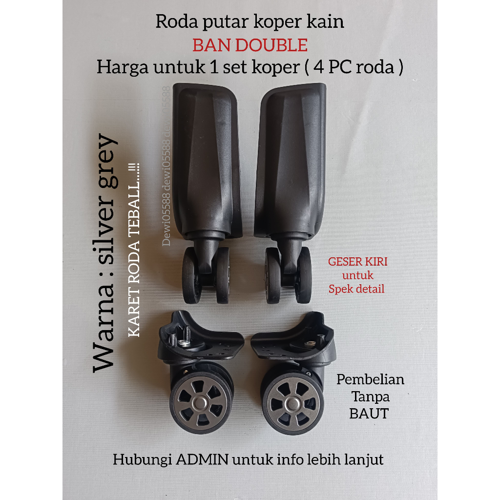 RODA KOPER , RODA DOBEL KOPER KAIN,RODA POLO, RODA TRAVEL BAG, RODA PUTAR 360, SPAREPART KOPER